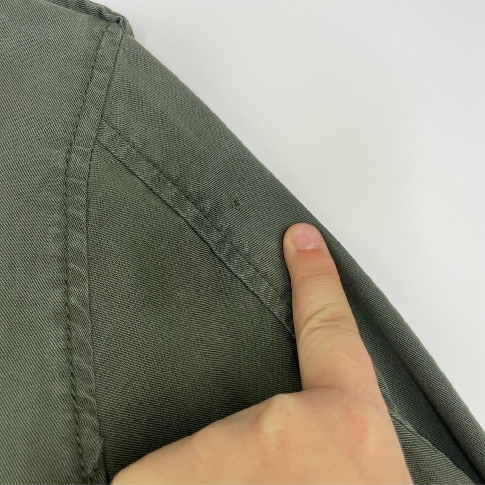Gap Army Green Button Down Utility Lightweight Ja… - image 6